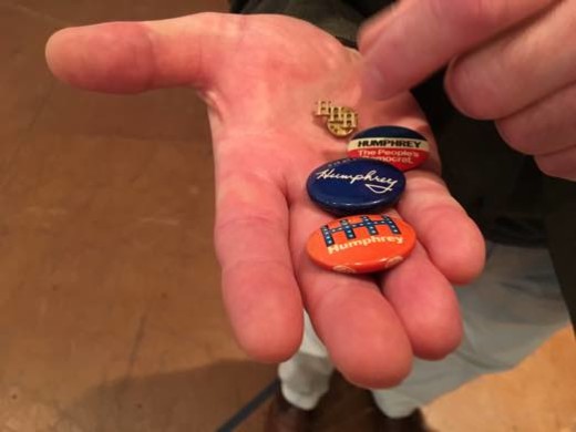 Hubert Humphrey pins (Richard Clodfelter)