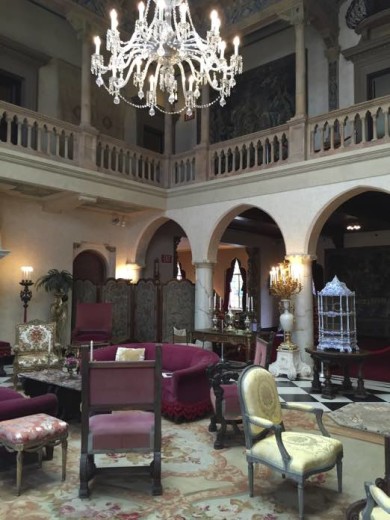 Main room with Chandelier
